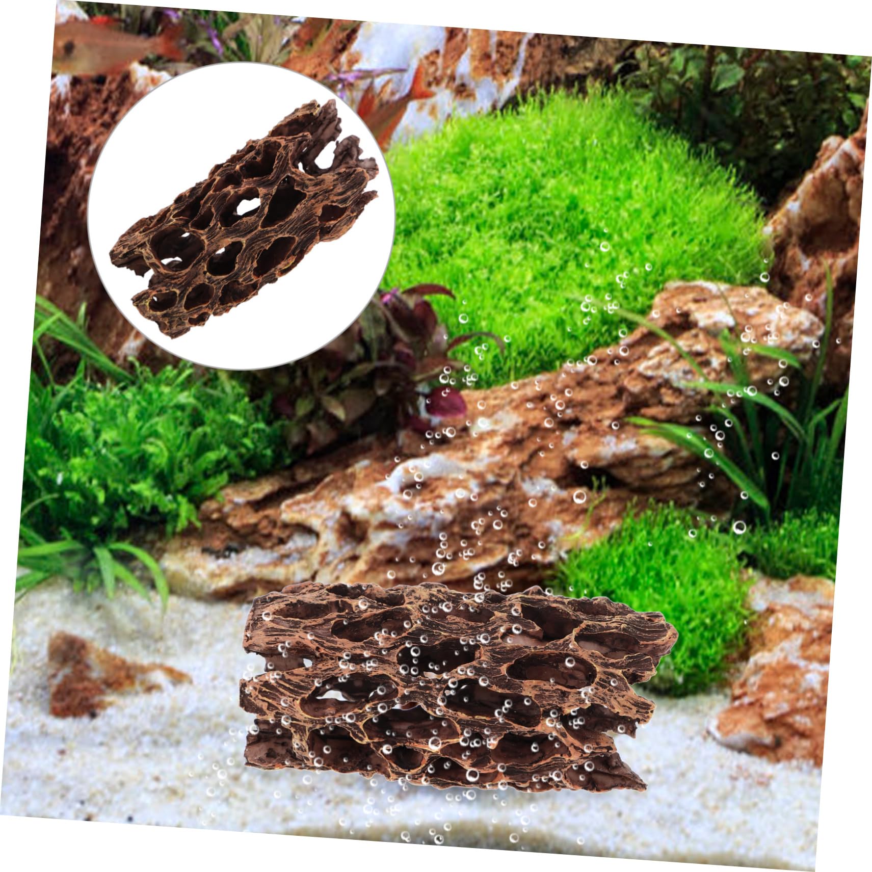 BESPORTBLE 5 Pièces décoration d'aquarium Grotte à Poissons Refuge pour Aquarium décor de Paysage d'aquarium décor de Terrarium Animal cachette de crevettes cachette pour Aquarium résine