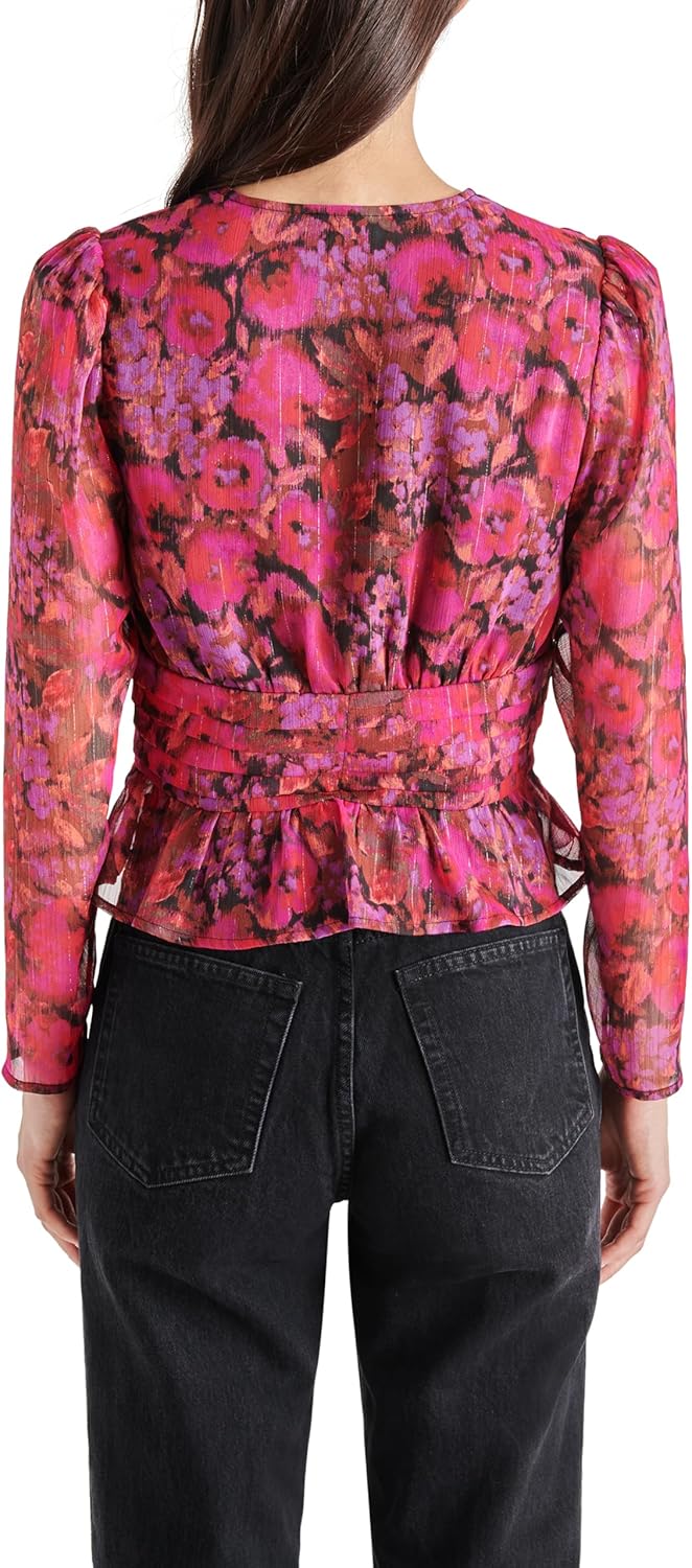 Steve Madden Apparel Azura TOP, Dark Fuchsia, Small - Image 4