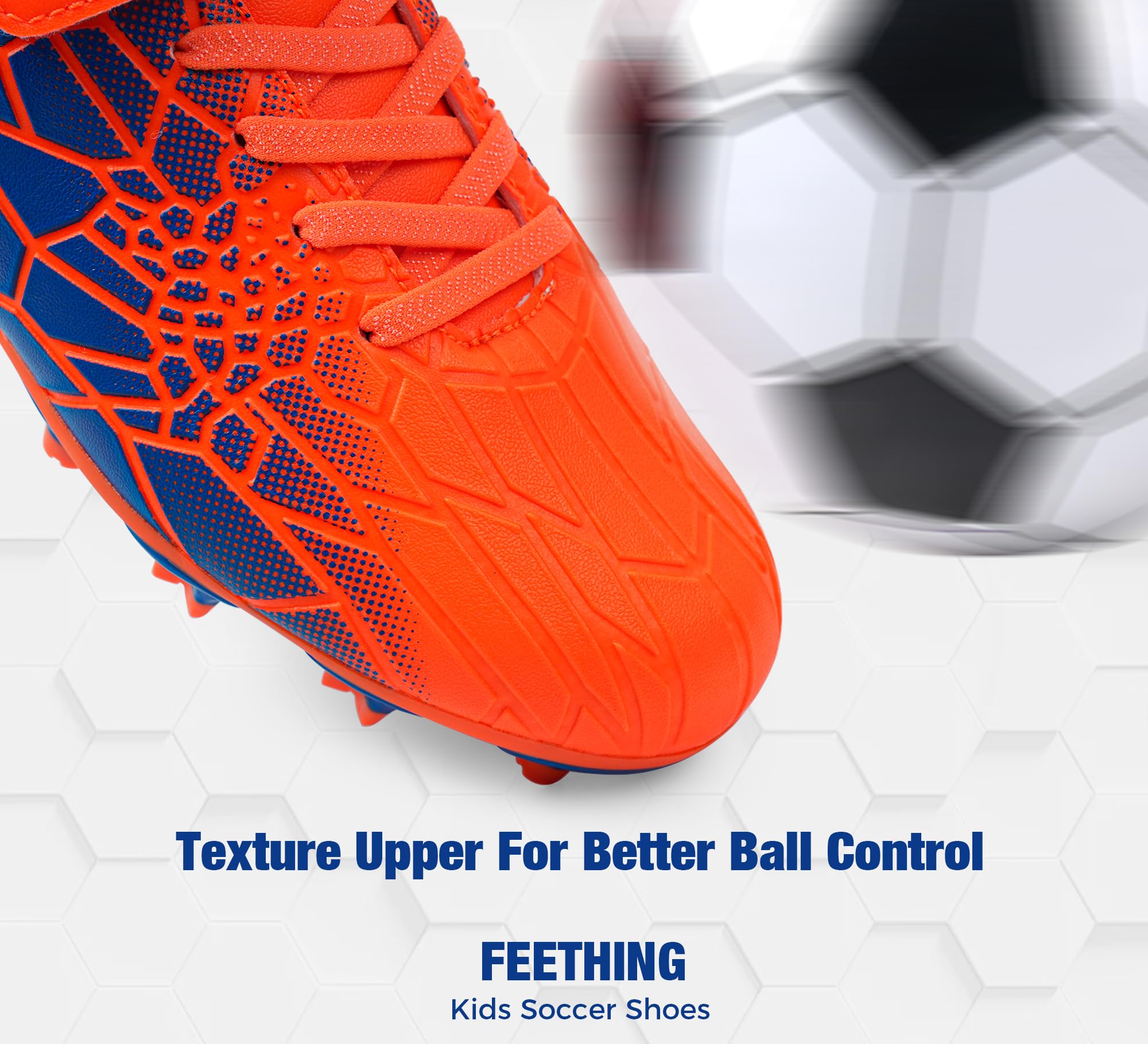 Botas de Fútbol para Niños y Niñas Zapatos de Fútbol de Césped Firme Ligeros para Entrenamiento Atlético Juvenil