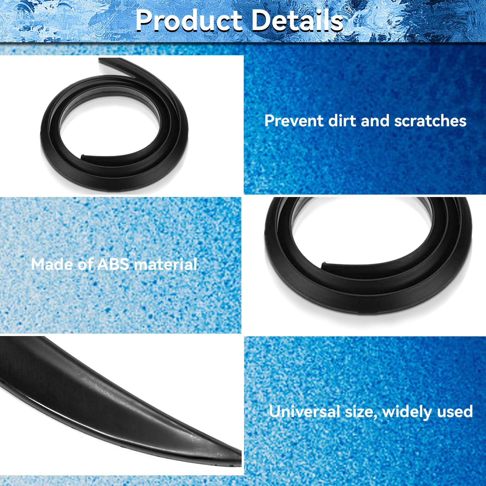 Protecteur De Sourcil De Roue, Sourcil De Roue Universel Largi D Coratif 4 Pi Ces Pour Voiture