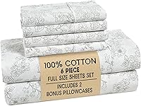 Vista 9 de Casa Platino Juego de sábanas tamaño Queen – Sábanas 100% algodón tamaño Queen refrescantes con 4 fundas de almohada, sábana bajera de bolsillo