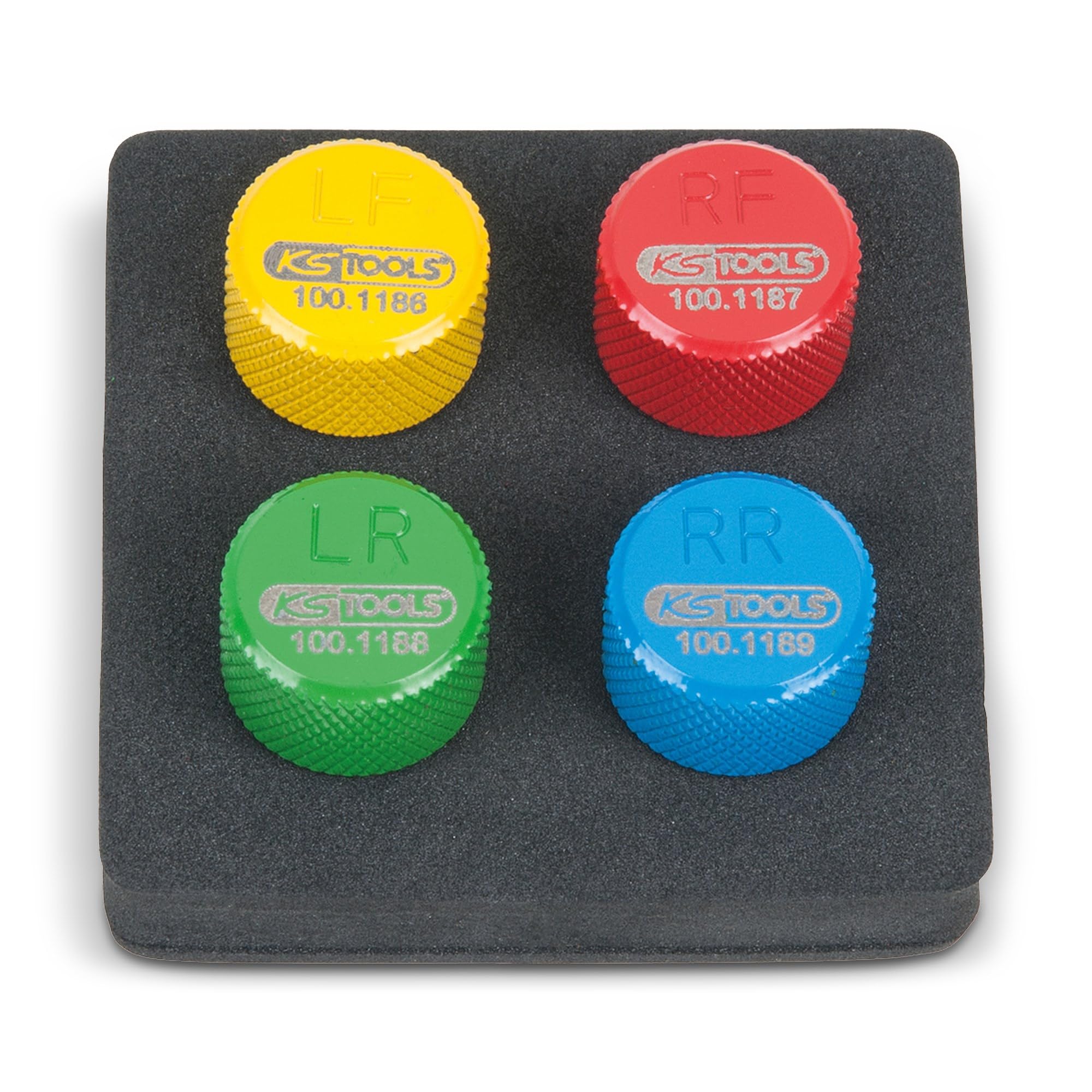 KS Tools 100.1185 RDKS/TPMS Tyre Vent Set, 4 Pieces, Colour, Size