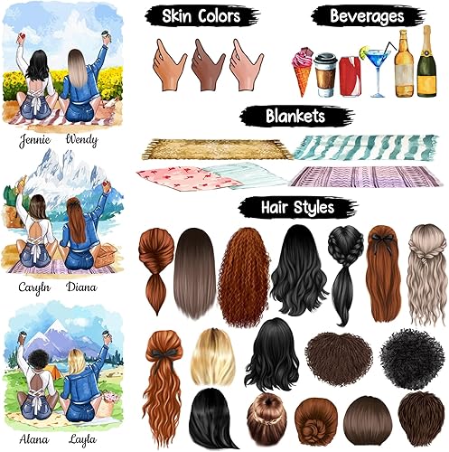 Vista 13 de Taza de café blanca de 2 mejores amigos, 11 onzas, 15 onzas, taza de amistad personalizada para mujeres, mejor amiga, mejor amiga, hermana, hermana