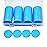 Smartdealspro Set of 100 1 Inch Opaque Plastic Learning Counters Mini Poker Chips Game Tokens with Storage Box (Sky Blue)
