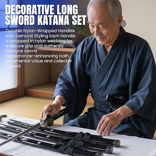 Miniatura 3 de SZCO Supplies Conjunto Samurai Loto Negro