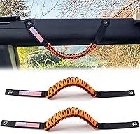 Vista 12 de Asas de Agarre para Barra Antivuelco para Ford Bronco 2021 2022 2023 2024 2025 de 2 Puertas 4 Puertas Accesorios Mango de Agarre de Paracord, Sin