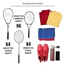 WHACKK Smash Badminton & Tennis Bag Navy Blue Red | Racket Kit Bag with Shoe Compartment | Unisex Sports Backpack for Rackets, Shuttles & Kit gallery image