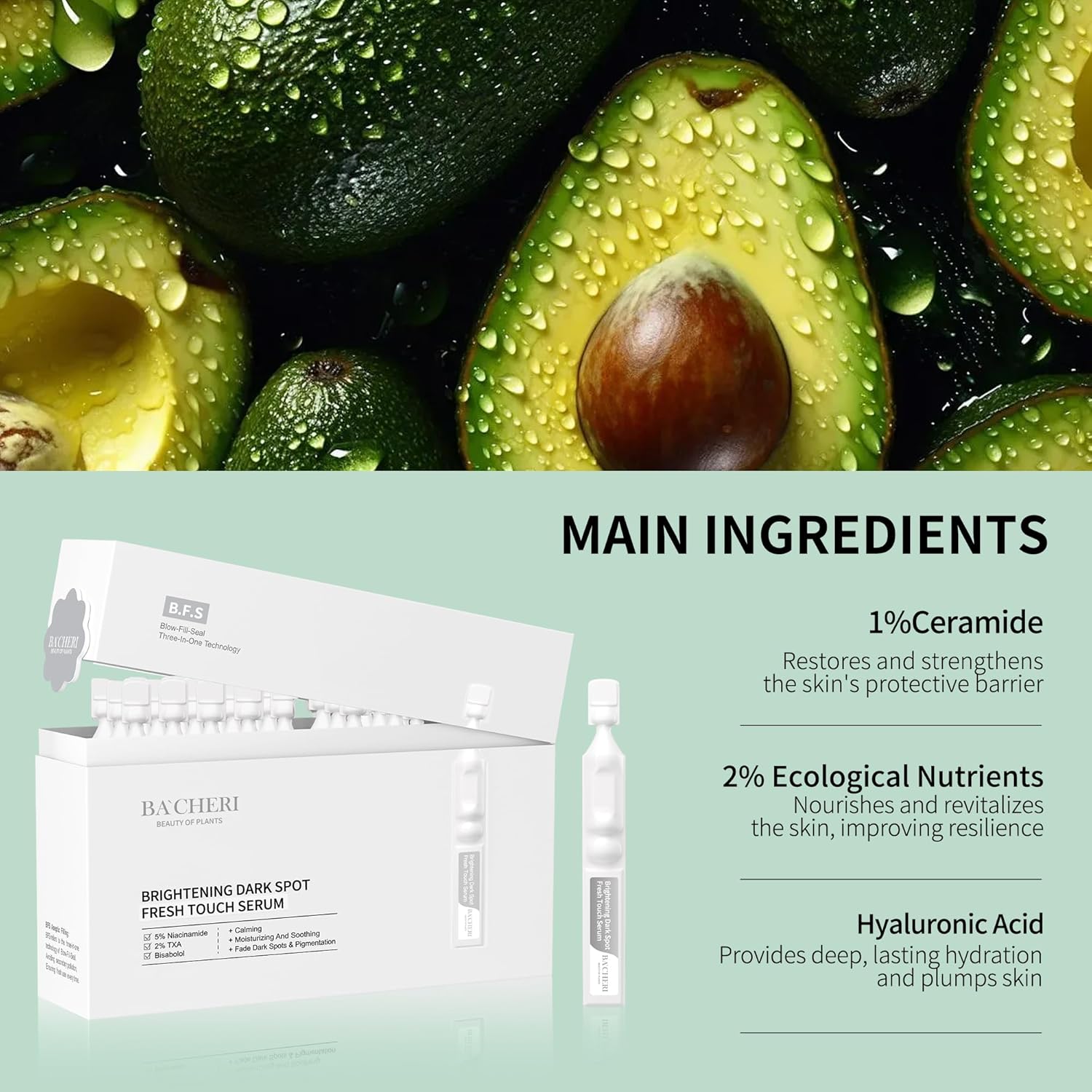 Brightening & Hydrating Face Serum Ampoules – Niacinamide, Tranexamic Acid, Vitamin C, Centella Asiatica & Alpha-Arbutin – Hydrates & Smooths for Dewy, Dry & Sensitive Skin – 1.5ml x 30 - Image 6