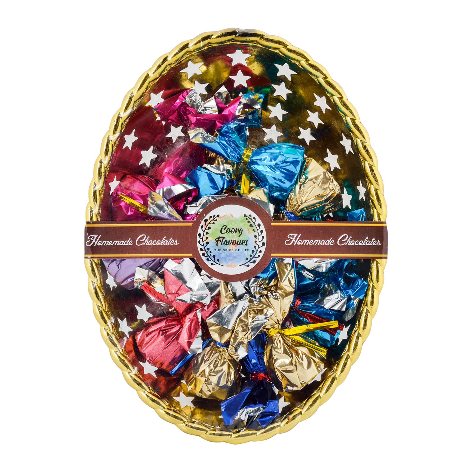 See full amazon price history chart for Coorg Flavours Homemade Dark Chocolate Candy in Golden Oval Shape Container -150gm Coorg Flavours Homemade Dark Chocolate Candy in Golden Oval Shape Container -150gm (B09QKW9N76) Amazon Price History, Amazon Price Tracker