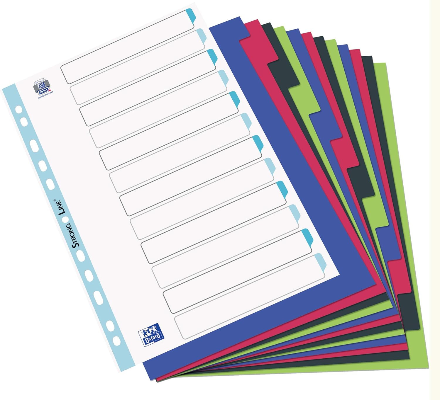 Elba Eleganzia Divider A4 Assorted Colours 12 Positions A4 (21 x 29,7 cm) Mixed Colours