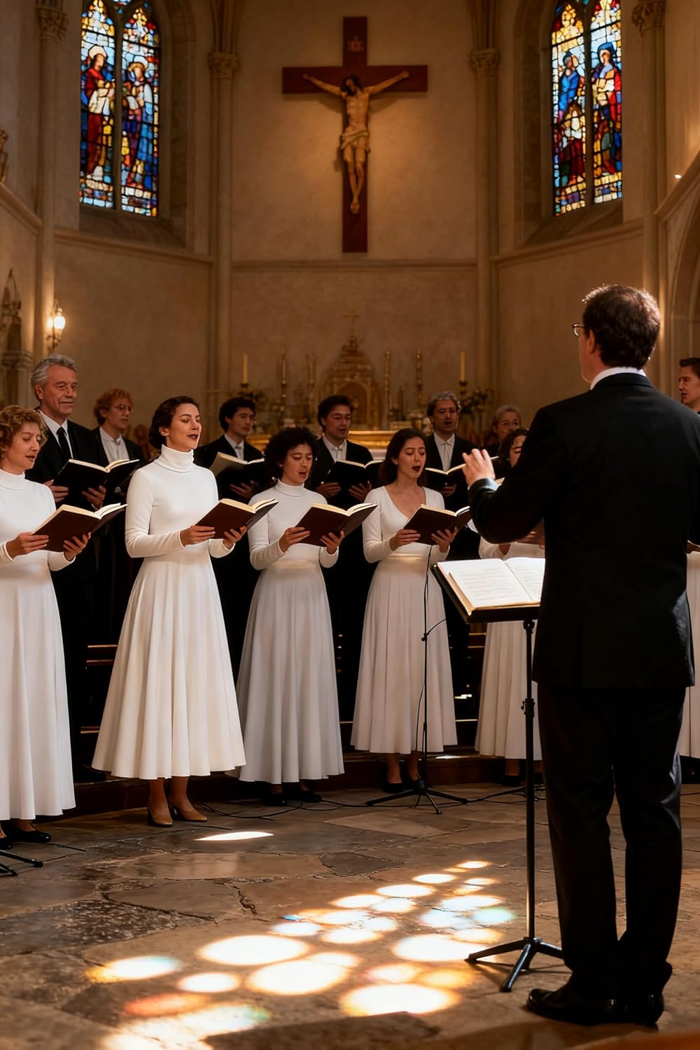 MOLLDAN Long Sleeve Praise Dance Dress for Women Liturgical Church Worship Fit Full Length,Breathable Lined - Image 3