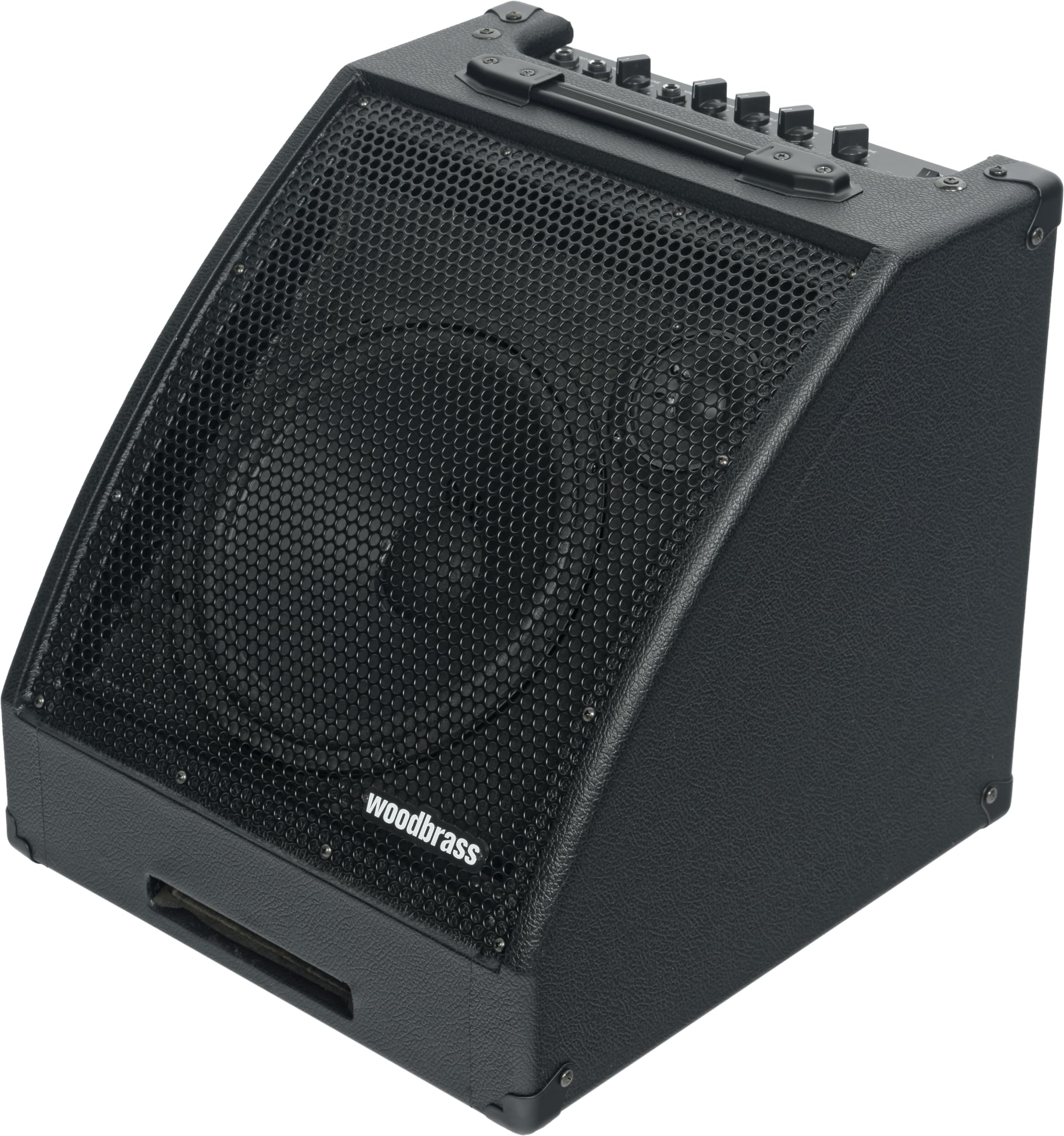 Woodbrass D30BT Amplificatore per Batteria Elettronico - Amplificatore Bluetooth 30W ideale per Batterista principiante, Amatoriale, Pro - Potente, Robusto, Pan inclinato: perfetto per giocare a casa