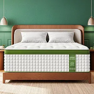 BedStory Firm Queen Mattress, 12 Inch Cooling Gel Hybrid Mattresses –Targeted Lumbar & Shoulder Support for Back Pain Relief,Motion-Isolating, Fiberglass-Free, CertiPUR-US Certified, 365-Night Trial