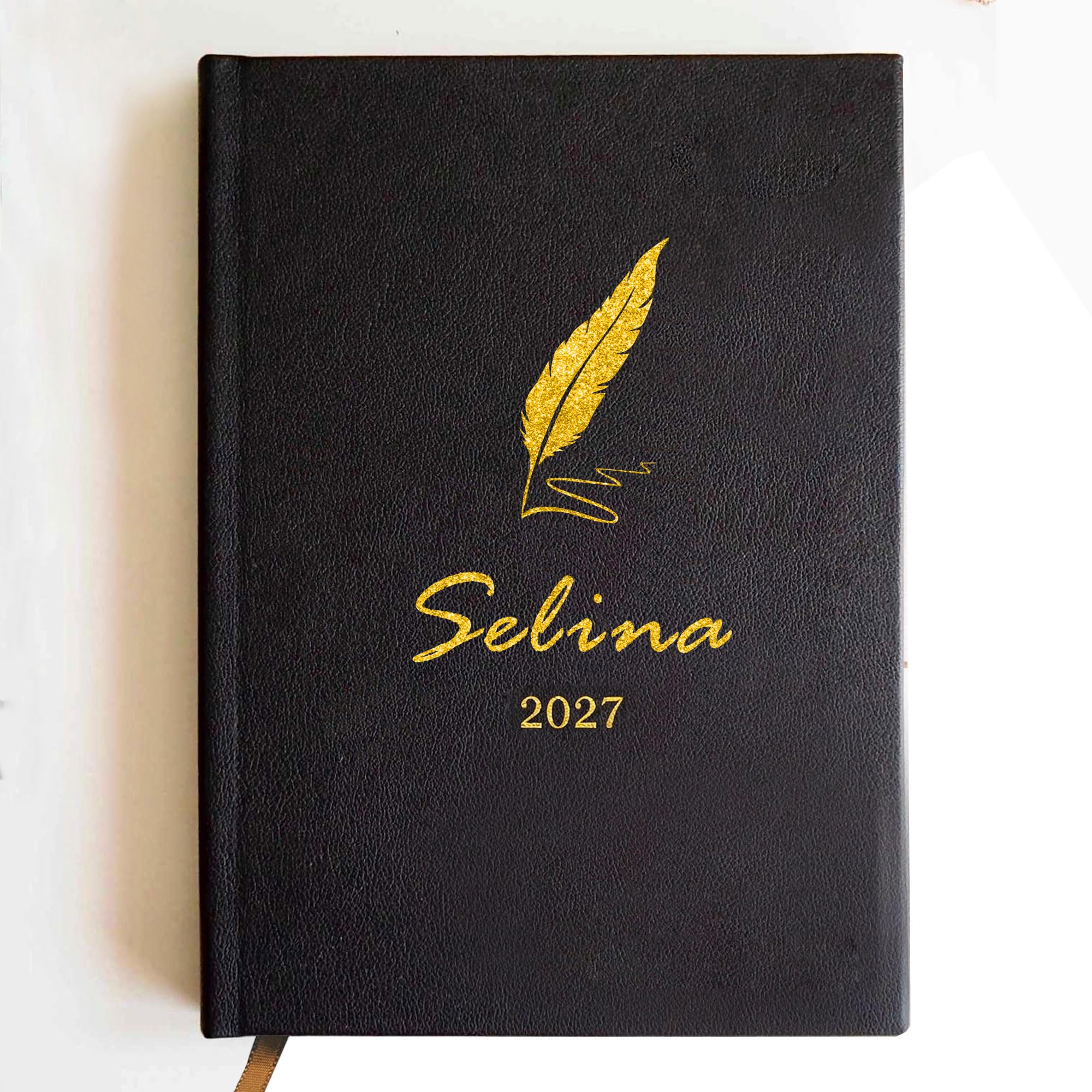 Personalised 2027 Diary Daily Planner Personalised A5 Daily Diary Notebook Custom Christmas Birthday Academic Diary Gifts with Any Name & Year(Design 2)