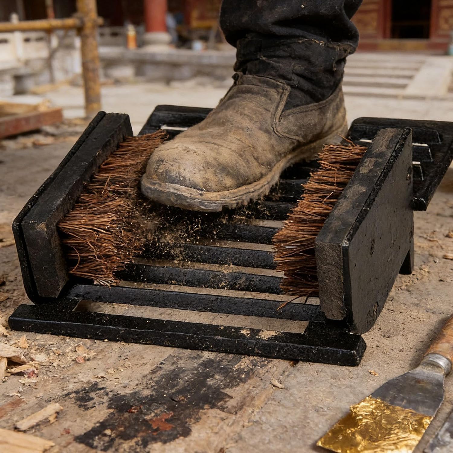 Pulitore Per Fango Da Esterno Resistente, Spazzola Raschiante Per Stivali In Ghisa Con Fessure Di Drenaggio, Disponibile In Tutte Le Stagioni, Da Posizionare Allingresso Di Casa, In Fattoria O In
