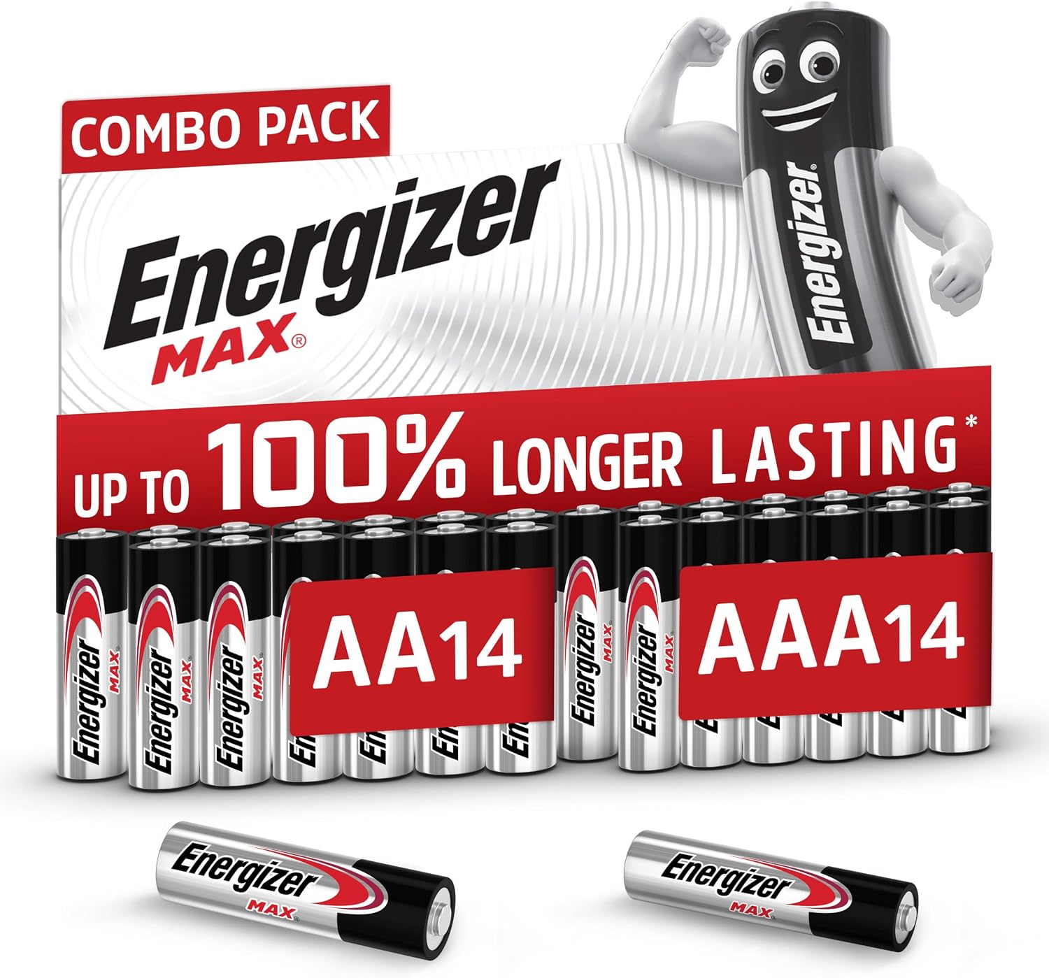 Energizer Max - AA + AAA Batteries (28 Combo Pack) Double A and Triple A
