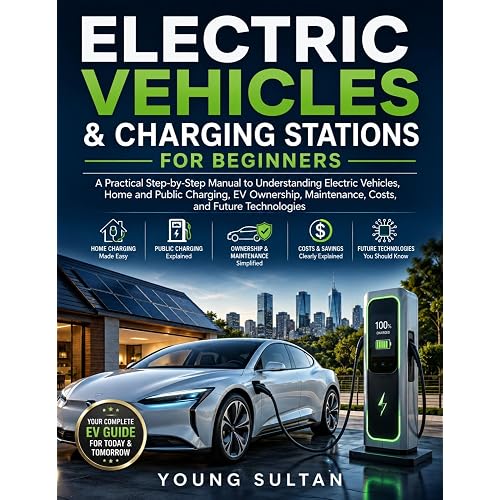 Electric Vehicles & Charging Stations For Beginners: A Practical Step-by-Step Manual to Understanding Electric Vehicles,Home and Public Charging,EV Ownership,Maintenance,Costs,and Future Technologies