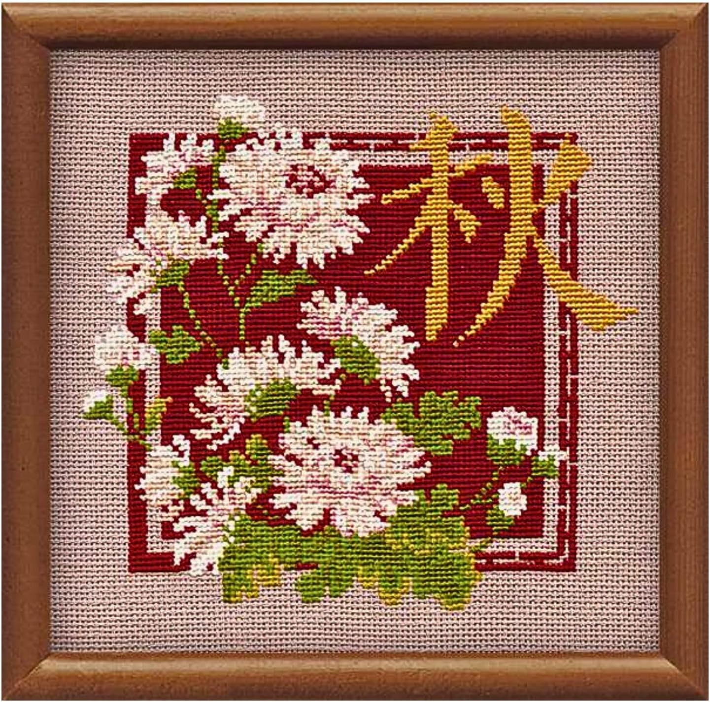 RIOLIS - Autumn 813, Floral Cross Stitch Kits 7,87" x7,87, Cross Stitch Kits for Beginners & Advanced, Crossstitching Kits Adult, Counted Stitching Kits, Flowers Embroidery Kit