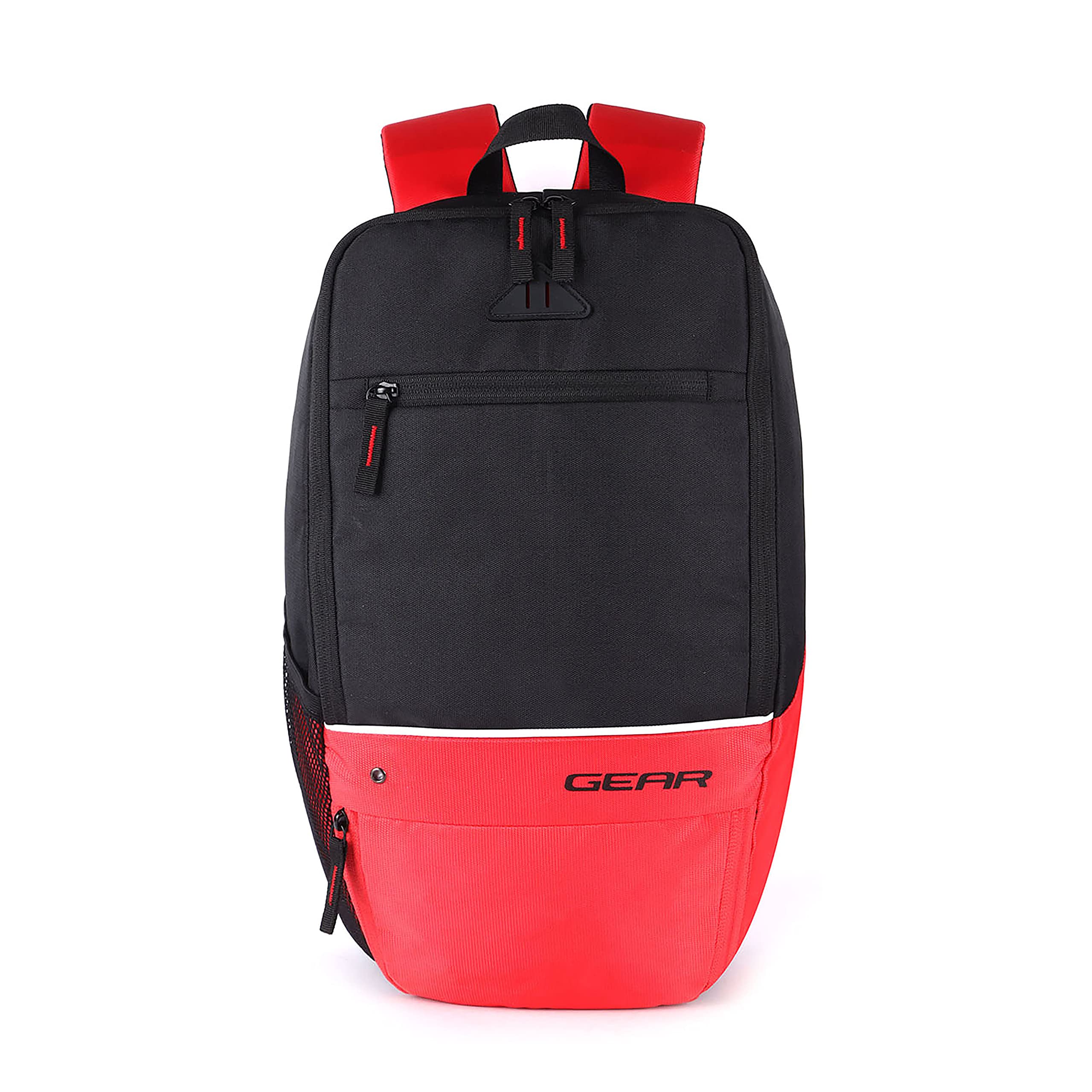 Gear SUPERIOR XL 17L Small Water Resistant School Bag/Casual Backpack/College Bag/Sports Bag with Shoe Comartment for Men/Women (Black-Red) (B0BSH3KD8K) Amazon Price History, Amazon Price Tracker
