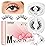 LASHVIEW Upgrade Magnetic Eyelashes with Applicator,Reusable Soft Natural Look, No Glue Needed Magnetic Eyelashes Lashes Kit,Easy to Wear and Remove A14