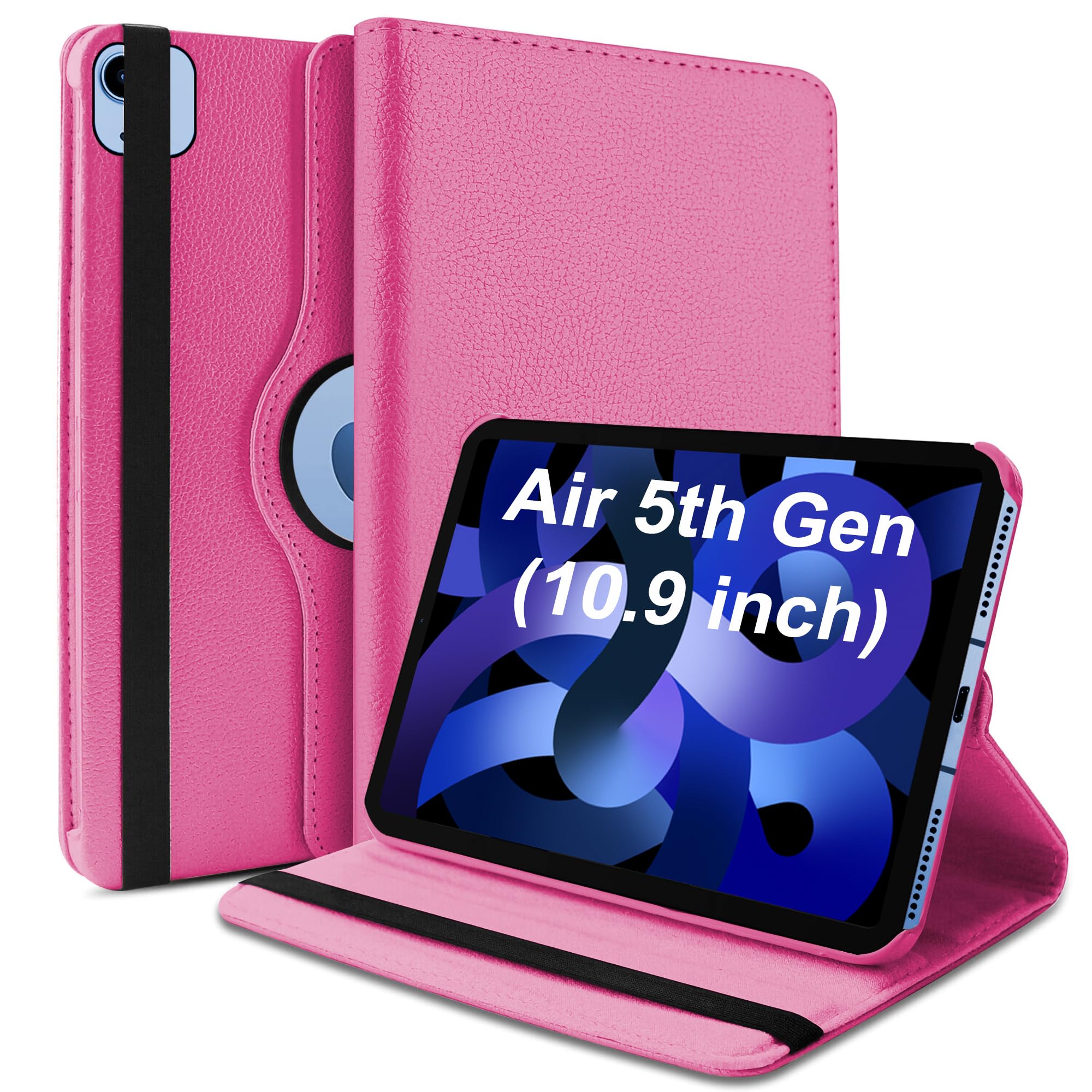 TGK Rotating Cover for iPad Air 5th Gen Cover 10.9 inch (2022), Hot Pink 360 Degree Leather Stand Case (B09WHNYW83) Amazon Price History, Amazon Price Tracker