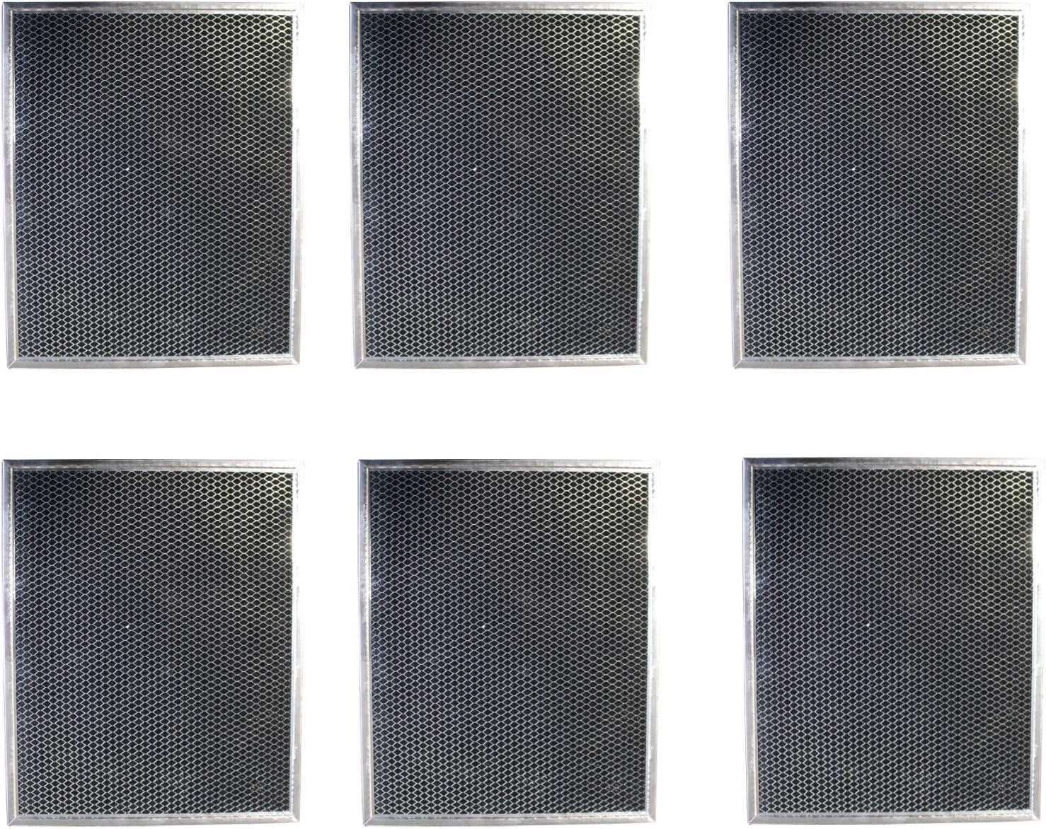 Replacement Carbon Filters compatible with GE: WB02X10956, JX81H, WB02X11544, Samsung: DE63-00367D, DE63-30016D Frigidaire: 5304453397 - Measures 8 1/2 x 4 x 3/8 - (4-Pack)