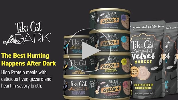 【総額¥7,300相当】Tiki Cat ベルベットムース &缶詰のセット Amazon.com: Tiki Cat After Dark, Velvet Mousse, Variety Pack
