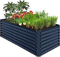 Vista 26 de Best Choice Products Cama de jardín elevada de metal para exteriores de 6 x 3 x 2 pies, maceta de raíces profundas para verduras, flores, hierbas