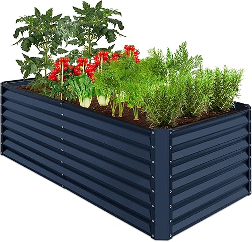 Miniatura 26 de Best Choice Products Cama de jardín elevada de metal para exteriores de 6 x 3 x 2 pies, maceta de raíces profundas para verduras, flores, hierbas