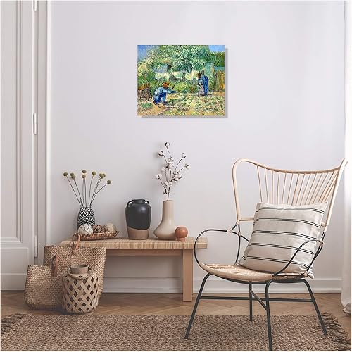 Miniatura 32 de A&T ARTWORK The Starry Night de Vincent Van Gogh. Tamaño del marco: 36 x 30 pulgadas, tamaño de la imagen: 30 x 24 pulgadas, reproducciones clásicas