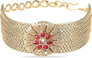 Gold-Plated-Bracelets-For-Women-studded-Flawless-Round-Cubic-Zirconia-Studded-Brass-Bracelet-for-W