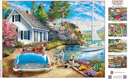 Miniatura 4 de MasterPieces Rompecabezas de 500 piezas para adultos, familia o jóvenes, escape de la tarde, 15 x 21 pulgadas