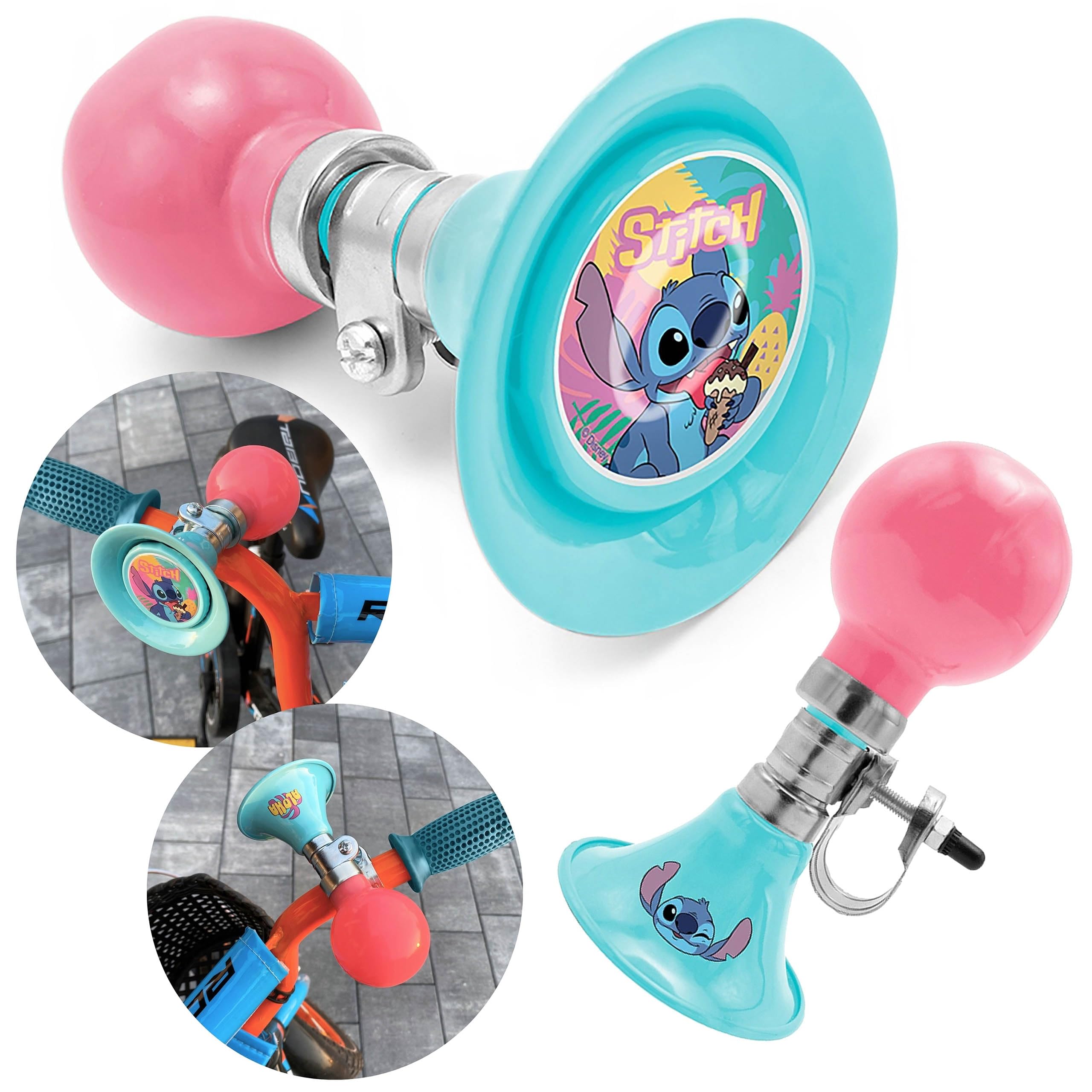 Disney Stitch TROMBETTA da Bicicletta CLACSON Squeaker Campanello da Ragazza