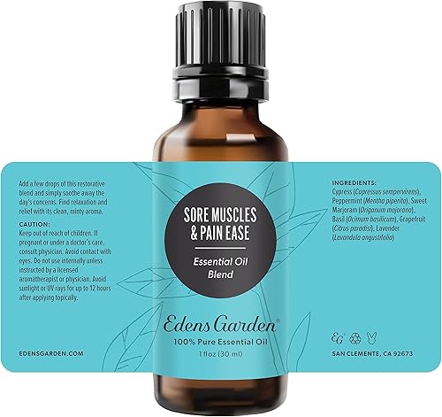 Miniatura 9 de Edens Garden Mezcla de aceites esenciales para aliviar el dolor y los músculos doloridos, 100% puro, grado premium, sin diluir, natural,