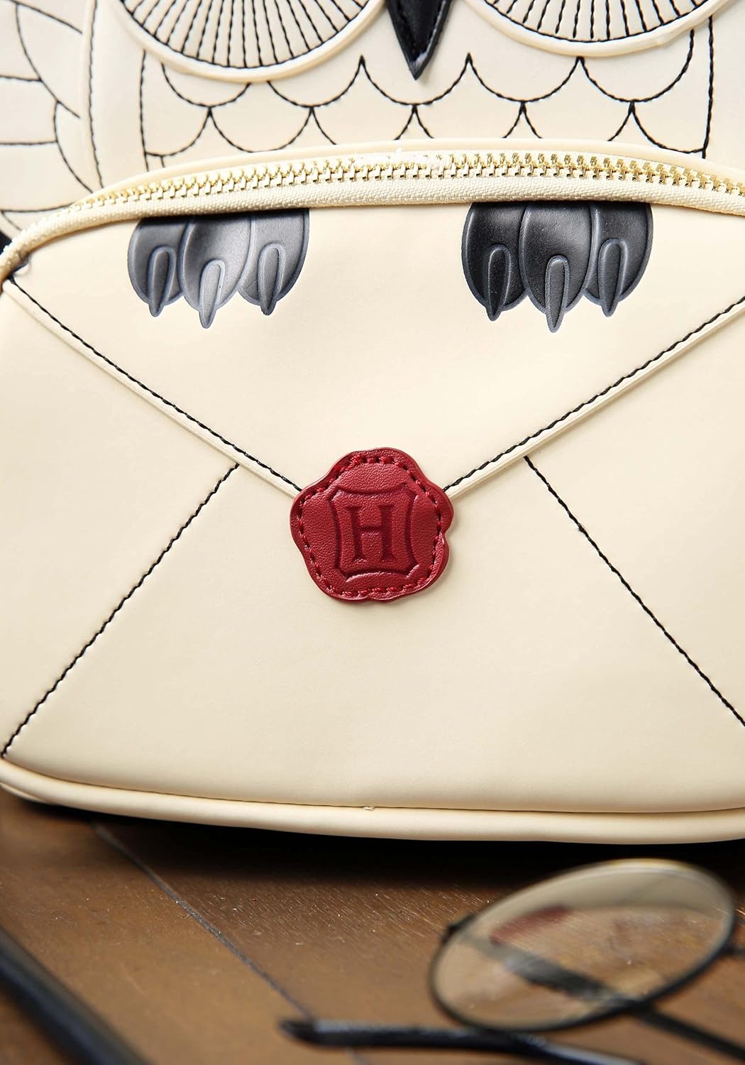 Loungefly Harry Potter Hedwig Howler Womens Double Strap Shoulder Bag Purse - Image 7