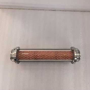 HOOLOO 2''Distillation Column Glass Copper Mesh Column