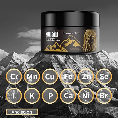 Miniatura 7 de 2 paquetes de resina Shilajit con ácido fúlvico y oligominerales, Shilajit siberiano original con 85+ gel de suplemento de ácido húmico, apoya el