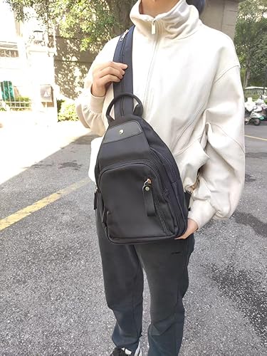 Miniatura 3 de zhongningyifeng Mochila pequeña para mujer, bolsa de viaje de nailon, bolsa de hombro, bonita y ligera para mujer