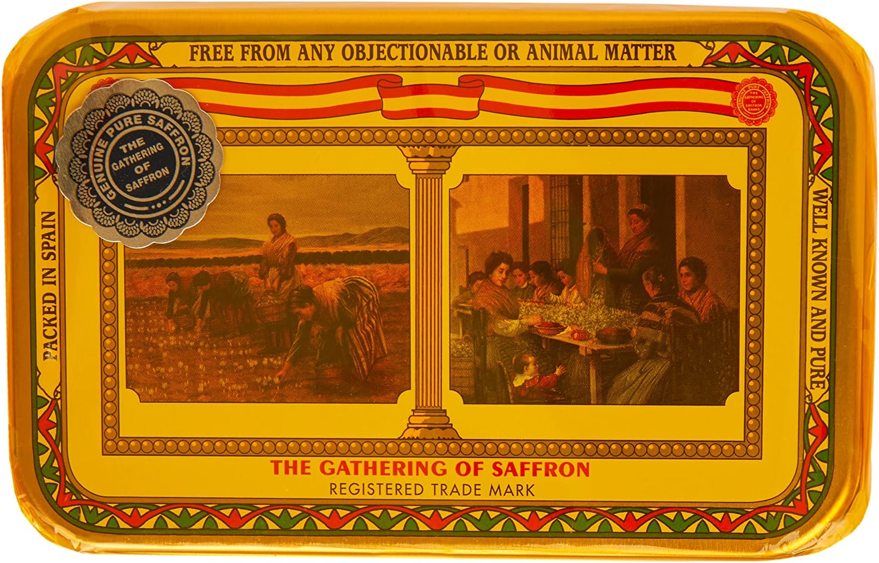 The Gathering Of Saffron, 1 Ounce (28.37 gm), Superior Saffron Threads Premium grade Saffron Spice for Paella, Risotto, Tea's, and all Culinary Uses