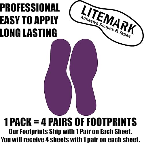 Vista 93 de LiteMark Calcomanías de vinilo duraderas con acabado brillante, tamaño mediano de 9 pulgadas, ideal para suelos, techos, paredes y la mayoría