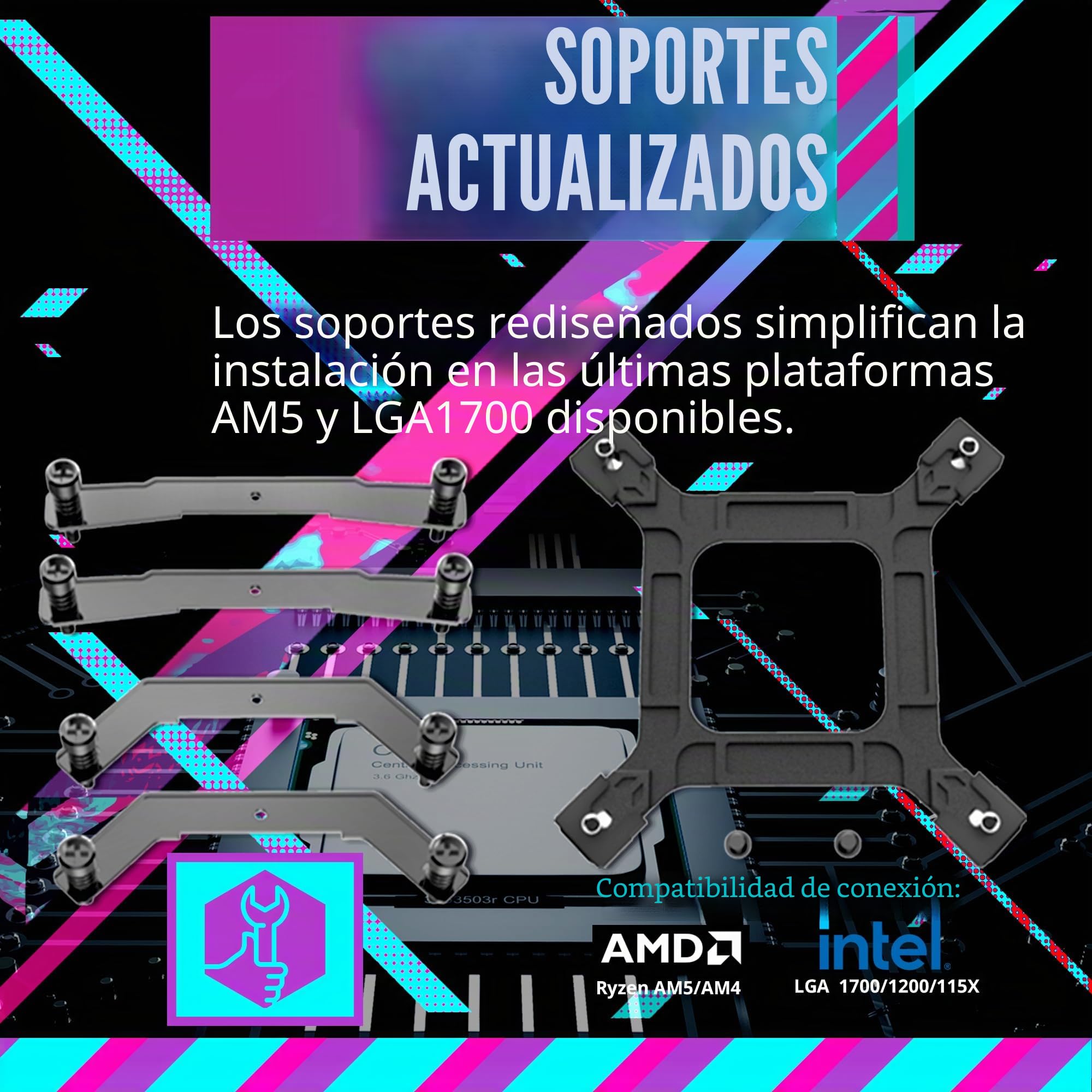 Cooler Master Hyper 212 Halo Black - Enfriador de aire para CPU, ventilador PWM de 120 Halo², ARGB de doble bucle, cubierta superior de aluminio, 4 tubos de calor de cobre, 154 mm de alto, soportes
