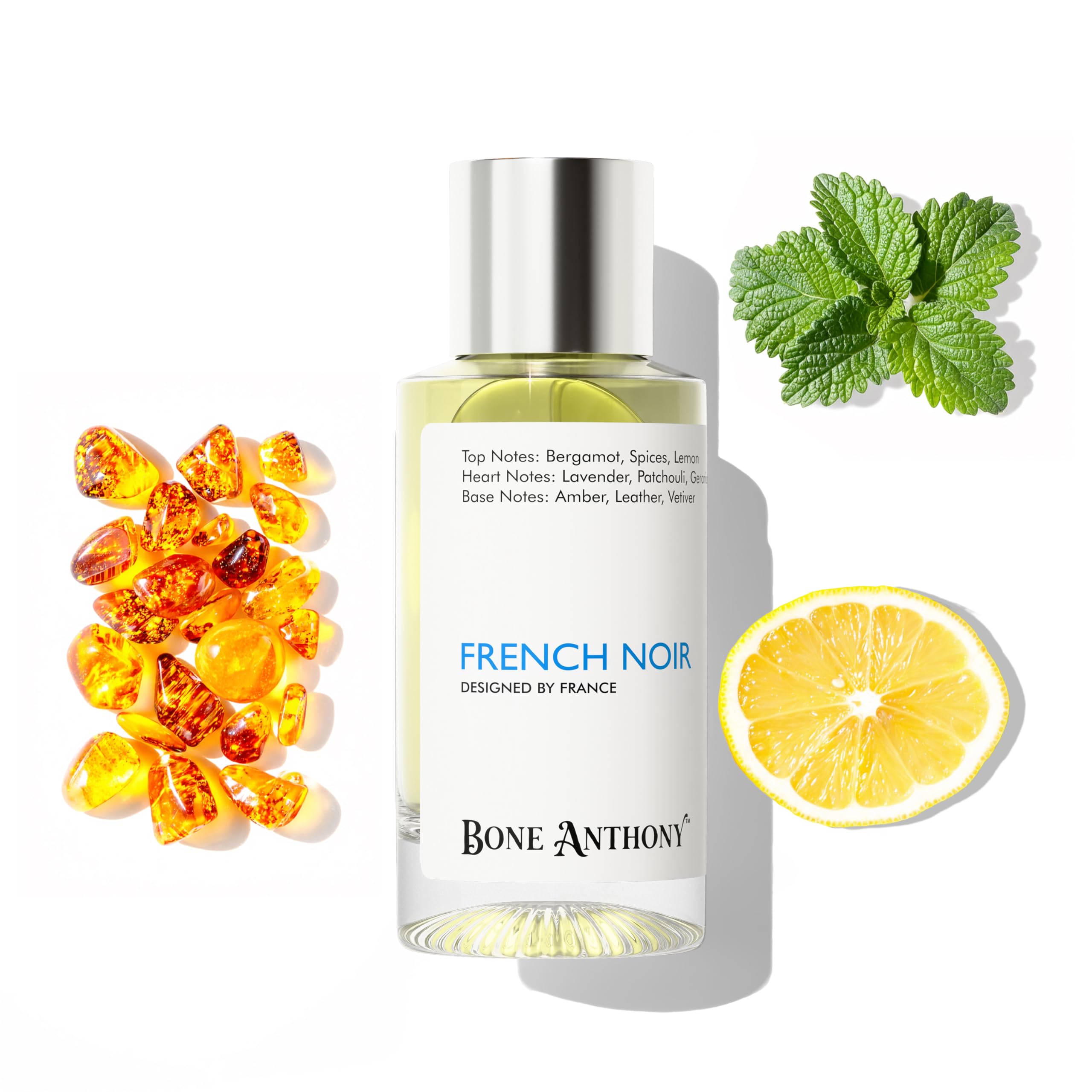 BoneAnthony French Noir Luxury Perfume | Bold Dark Mysterious Fragrance | with Spices, Geranium & Leather Scent, Long Lasting Eau de Parfum - 50 ml (For Men)-image-45