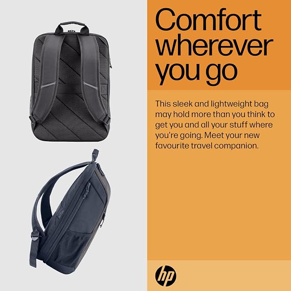 HP Travel 15.6 inch Computer Backpack Iron Gray 6B8U6AA