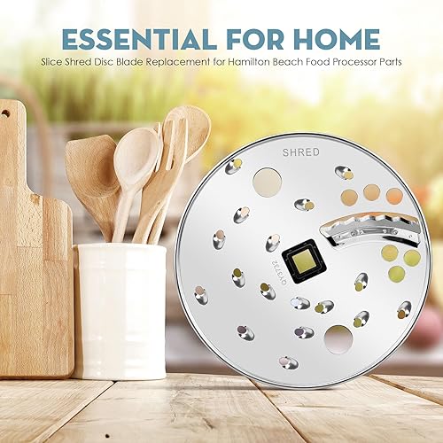 Miniatura 6 de Reemplazo de la cuchilla de disco triturada de rebanada para Hamilton Beach Procesador de alimentos pieza de repuesto 70730 70740 70670 70760
