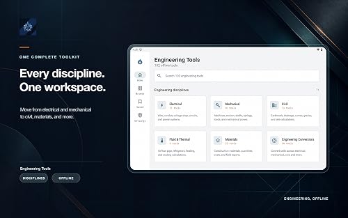 Engineering Tools: Offline 100+ Calculators – vue 2