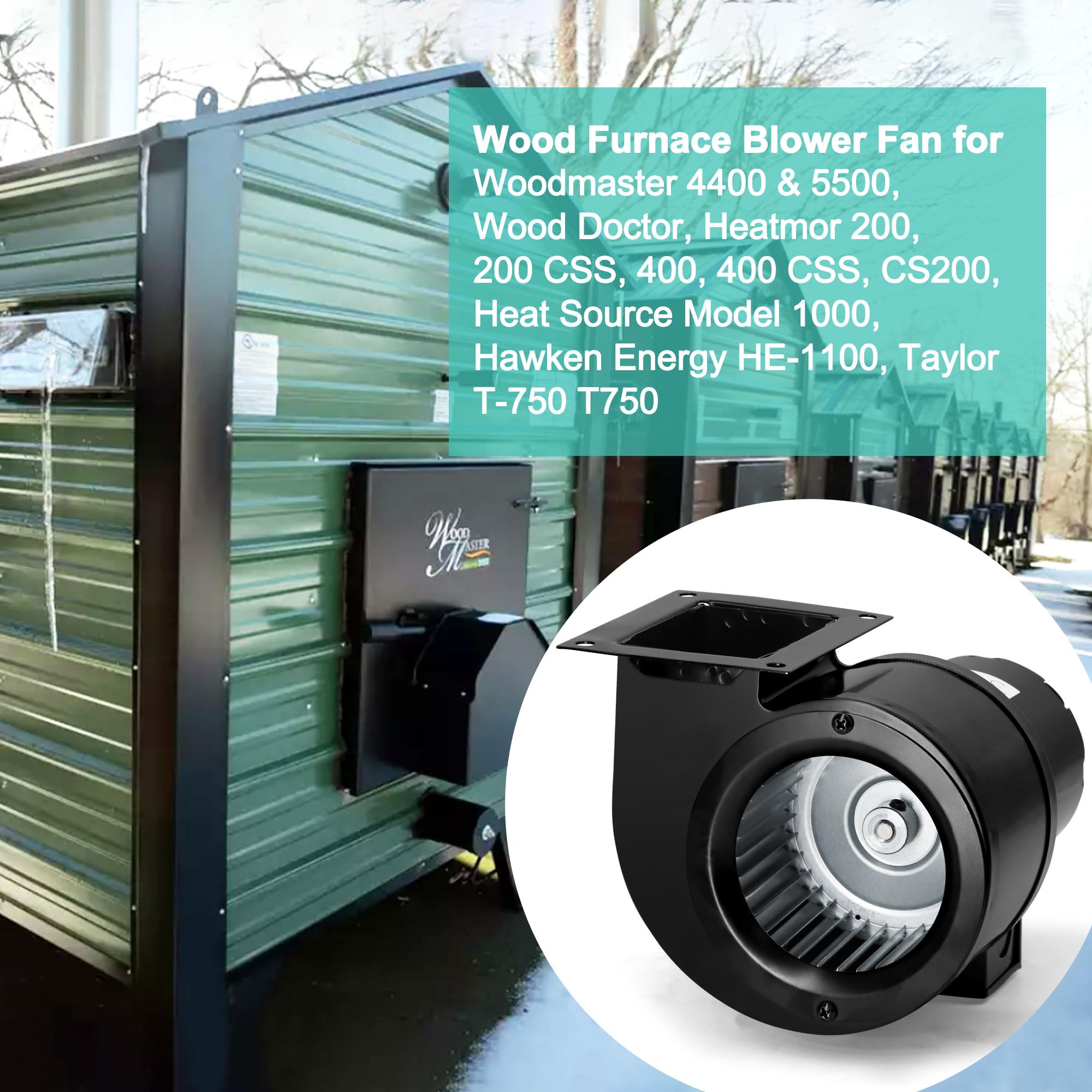 Outdoor Wood Heater Blower Fan Fasco 7021 Inch Blower Compatible