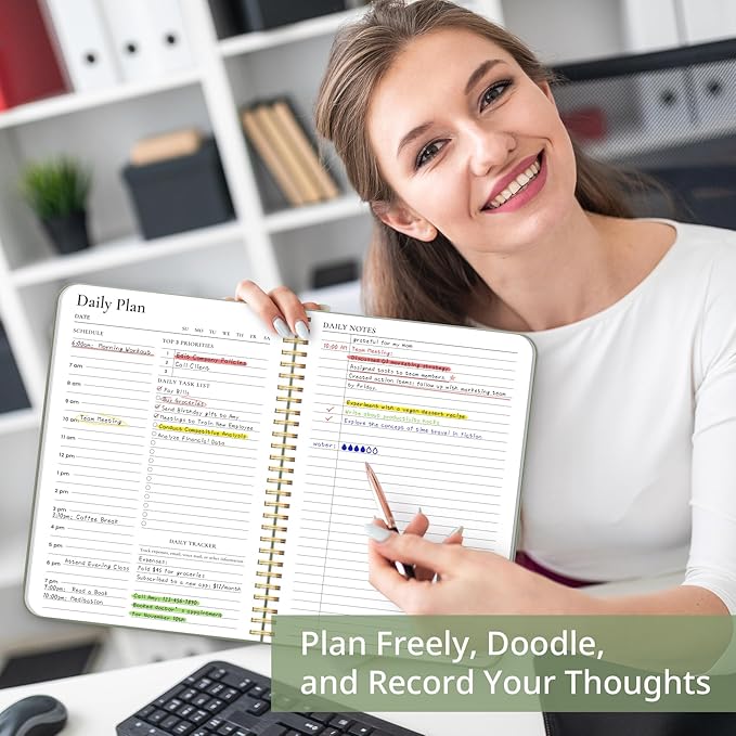 Aesthetic Daily Planner: Hourly Schedule & To Do List