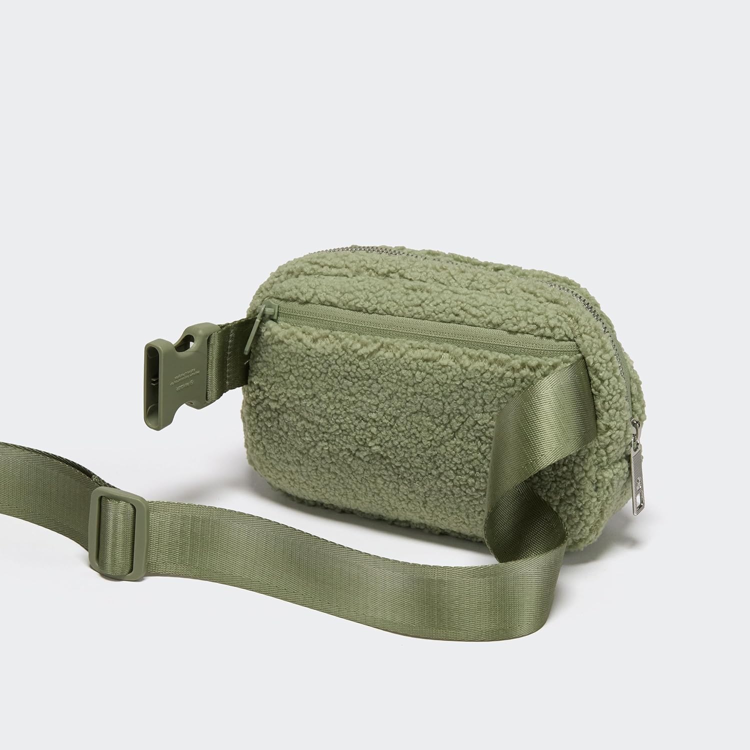 Pander Fanny pack Everywhere Fleece Belt Bag for Women and Men with Adjustable strap Belt, 1L. (Grey Sage) - Image 4