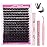 FADLASH Lash Extension DIY Kit Lash Clusters D Curl Cluster Lashes with Lash Bond and Seal Cluster Lashes Glue Remover Lash Tweezers for DIY Eyelash Extension at HomeKit 100D-0.07D-12-18MIX, black