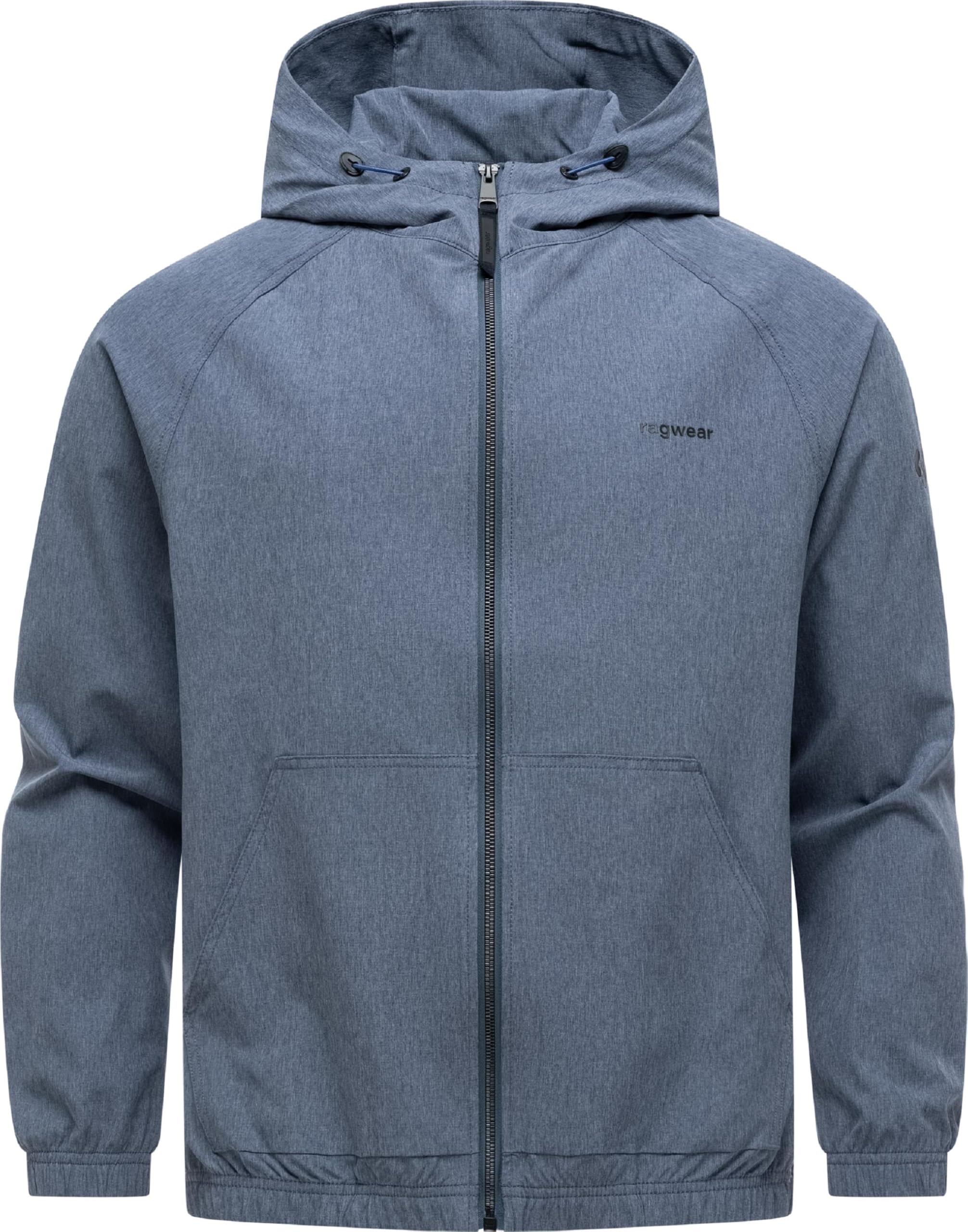 Ragwear Męska lekka kurtka przejściowa krótka kurtka z regulowanym kapturem Roog A Navy rozm. M